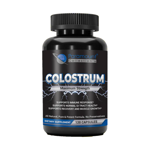 Paramount Collection's Colostrum -Offers Immune Support and Promotes Gut Health, Healthy Iron Levels, Growth and Repair, Non-GMO 500mg (90 Capsules)