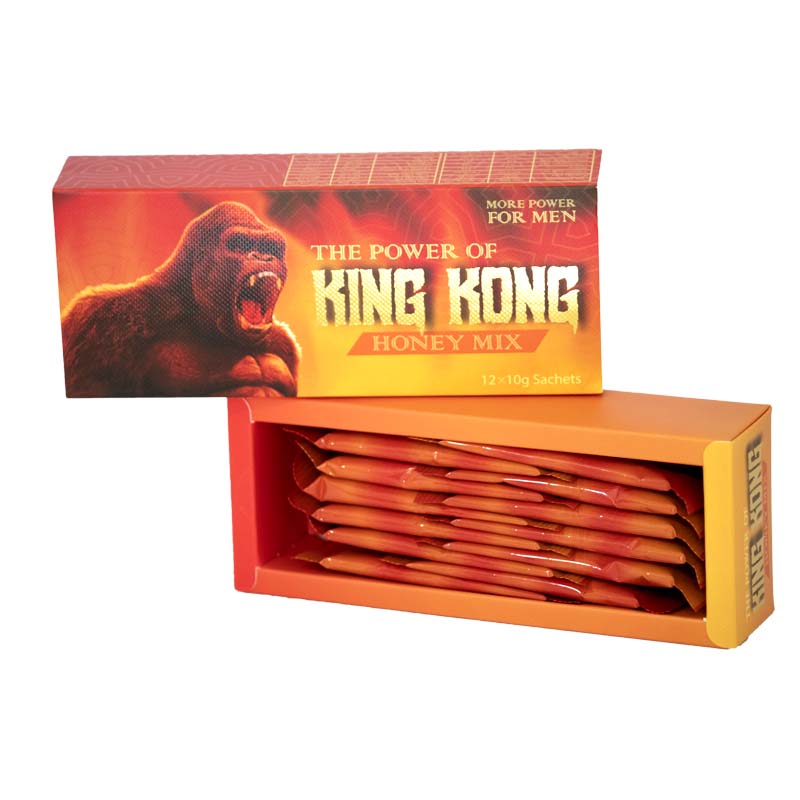 King Kong Miracle Honey with Orange & Herbs for Men (Pack of 12 Servings - 10 gram each)